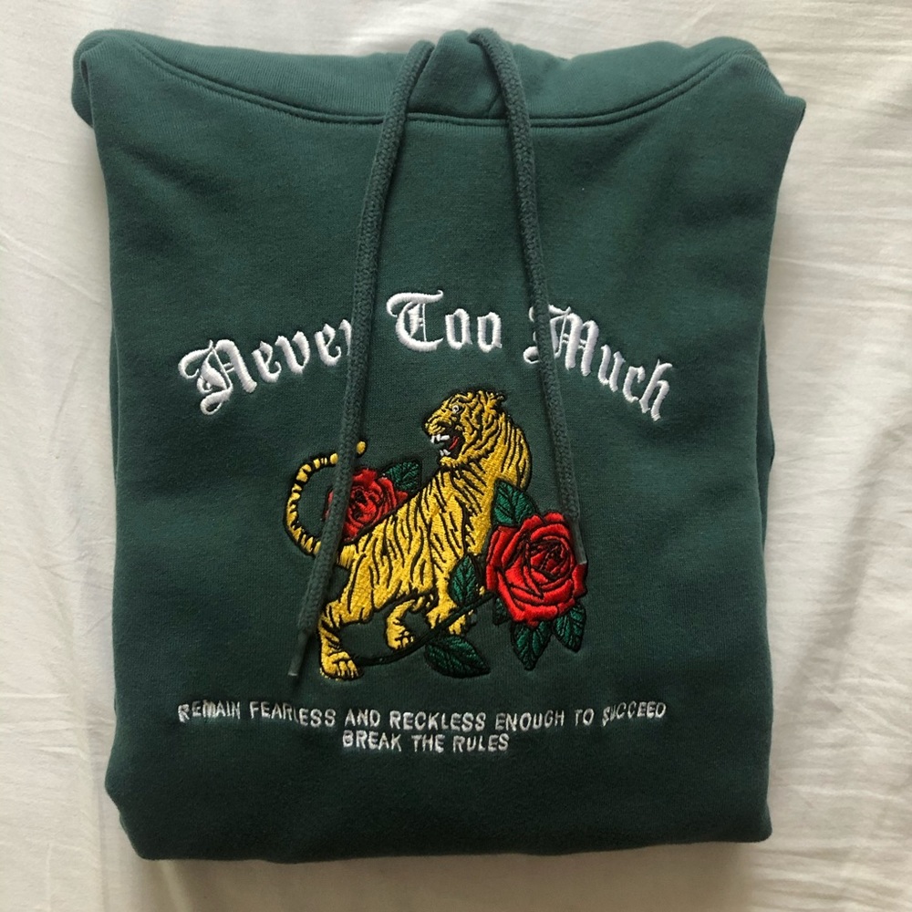 Green hoodie